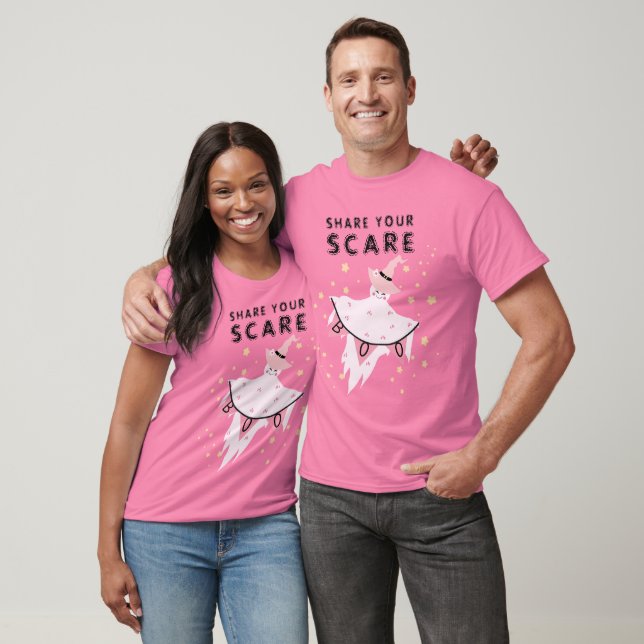 Boo Lil Ghost Funny Personalisiert Pastell Hallowe T-Shirt (Unisex)