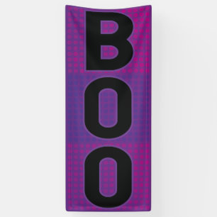 Boo-lila Polka-Punkt Halloween Banner