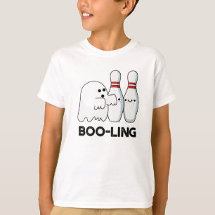 Boo-ling Funny Halloween Bowling Ghost Pun T-Shirt