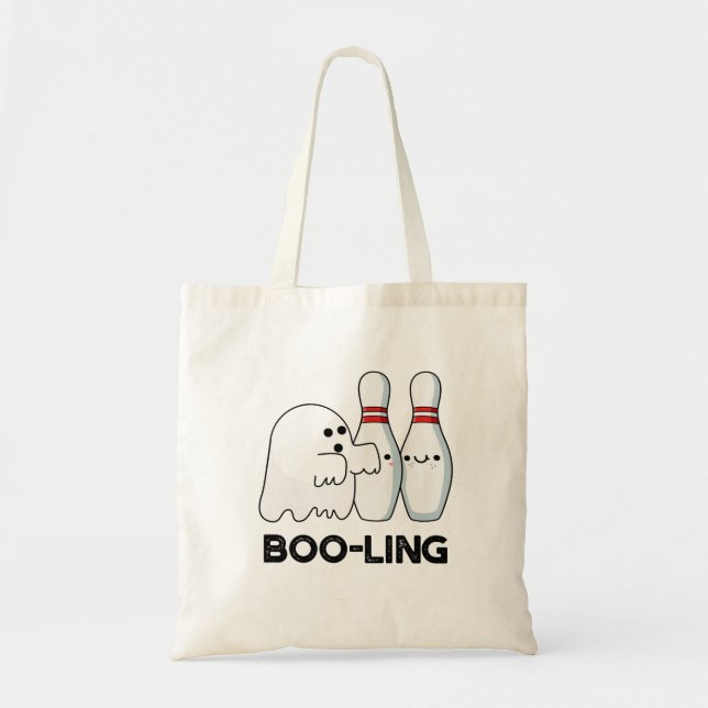 Boo-ling Funny Halloween Bowling Ghost Pun Tragetasche (Vorne)