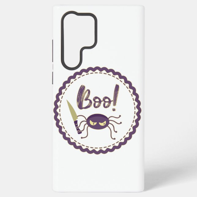 Boo lustige Halloween-Spielmesser-Hand Samsung Galaxy Hülle (Rückseite)