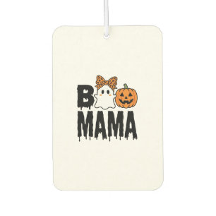 Boo Mama Halloween-Geist-Kürbis-Bogen-Design Autolufterfrischer
