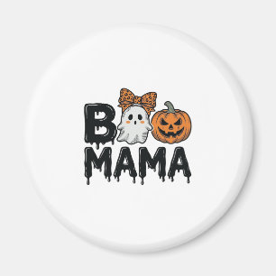 Boo Mama Halloween-Geist-Kürbis-Mama-Shirt-Design_ Magnet