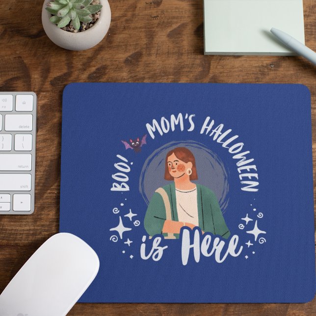 Boo! Mama Halloween ist hier Mousepad (Boo! Mom's Halloween is Here Mousepad Cover from The Beekeeper Store)