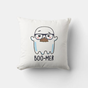 Boo-mer Funny Funny Middle Aged Ghost Pun Kissen