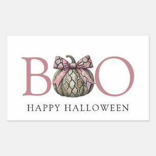 Boo Modern Schlange Hautpumpen mit rosa Bow Rechteckiger Aufkleber