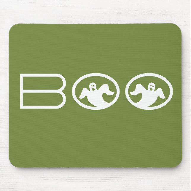 Boo Mousepad, grün und weiß Mousepad (Vorne)