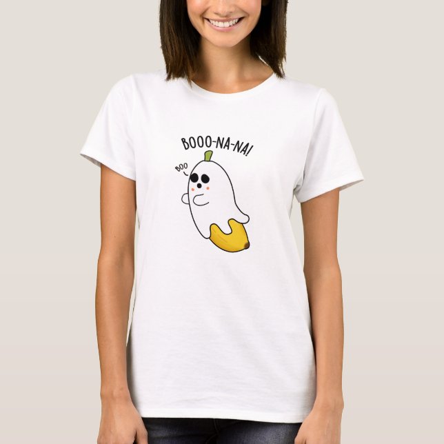 Boo-nana Funny Ghost Banana Pun T-Shirt (Vorderseite)