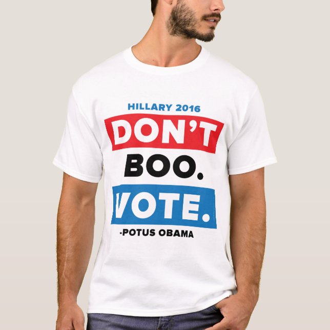 Boo nicht. Abstimmung T-Shirt (Vorderseite)