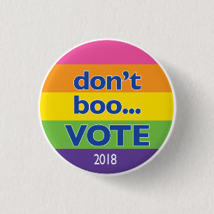 Boo nicht… ABSTIMMUNGS-Knopf Button