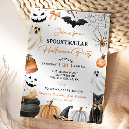 Boo Niedlich Ghost Halloween-Party Pumpkin Einladung