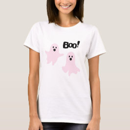 Boo Niedlich Halloween Pink Ghosts Spooky T-Shirt