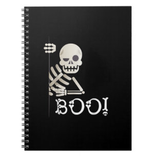 Boo! Niedlich Hiding Peekaboo Beängstigend Kids Ha Notizblock