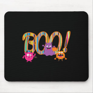 Boo! Niedliche Monster Funny Whimsical Halloween Mousepad