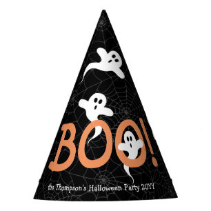 BOO! Niedlicher Geistertrick oder Treat oder Hallo Partyhütchen