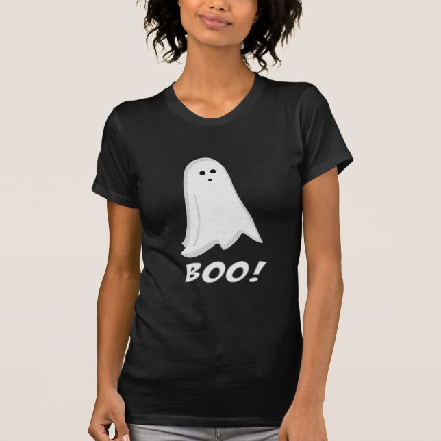 Boo! Niedlicher Halloween-Geist-T - Shirt (Vorderseite)