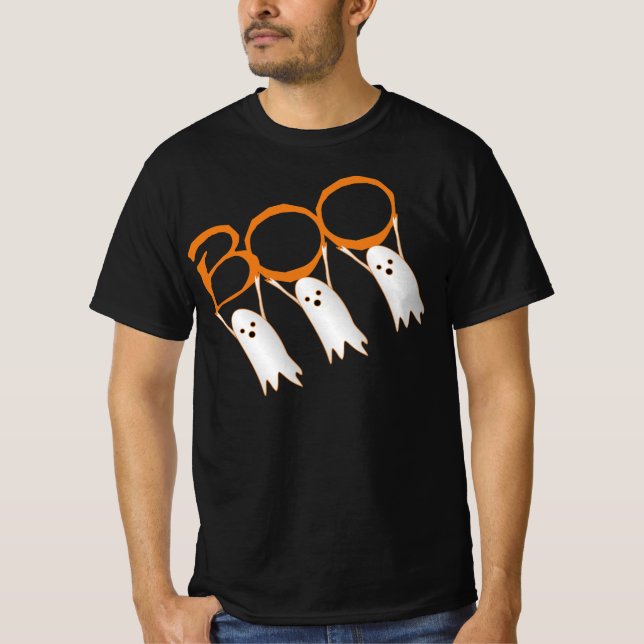 Boo! Niedliches GeisterHalloween T-Shirt (Vorderseite)