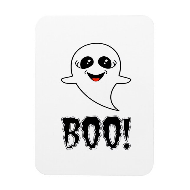Boo! Niedliches Halloween von Lucas Retro Classic Magnet (Vertikal)