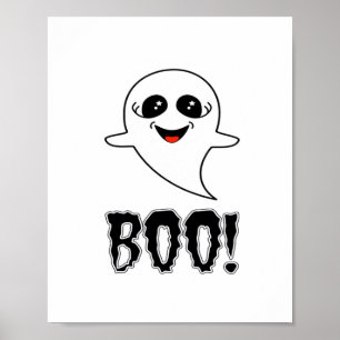 Boo! Niedliches Halloween von Lucas Retro Classic Poster