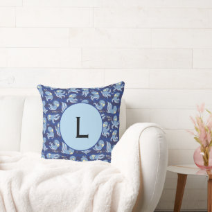 Boo Octopus Blue Kids Clothing & Décor Throw Pillo Kissen