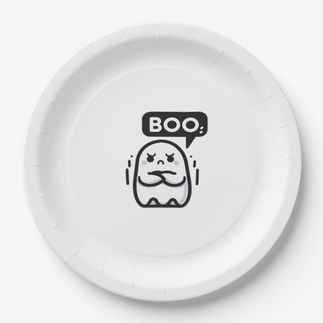 Boo Of Disapproval Funny Quote Pappteller (Vorderseite)