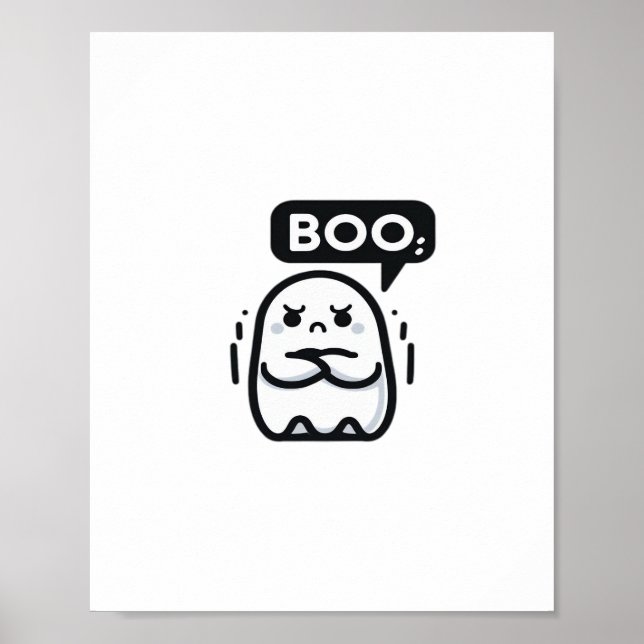 Boo Of Disapproval Funny Quote Poster (Vorne)
