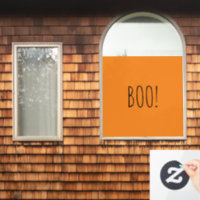 Boo Orange schwarz spooky typografie lustig Hallow