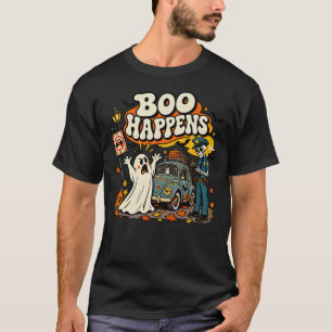 Boo passiert lustiger Geist Parkzettel Halloween T T-Shirt