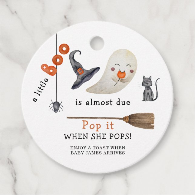 Boo - Pop, wenn sie Pop macht Geschenkanhänger (Vorderseite)