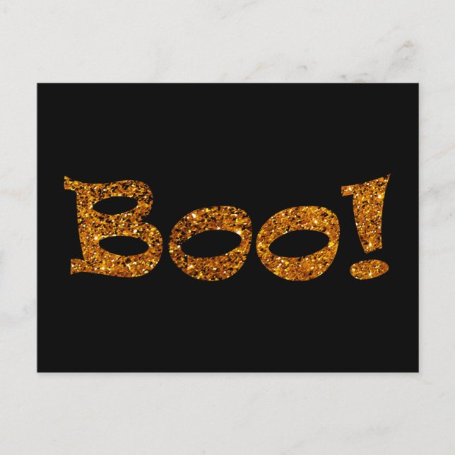 Boo! Postkarte (Vorderseite)