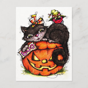 Boo! Postkarte