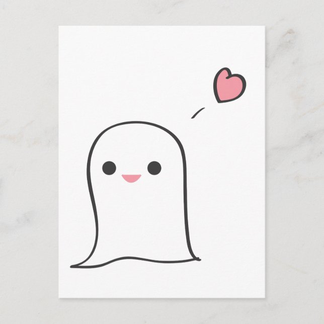 Boo Postkarte (Vorderseite)