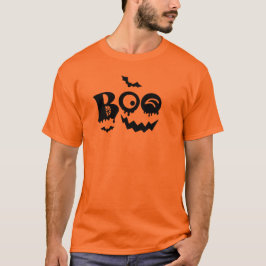 Boo Pumpkin Face Halloween T - Shirt Design