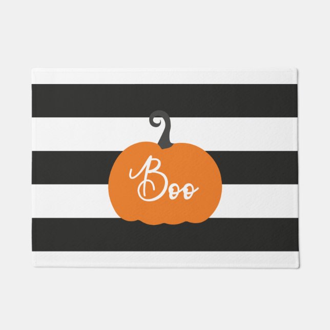 "Boo" Pumpkin Halloween Fußmatte (Vorderseite)