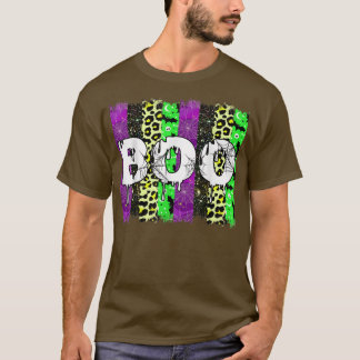 Boo Pumpkin Halloween Ghost Kostüm Leopard 281 T-Shirt