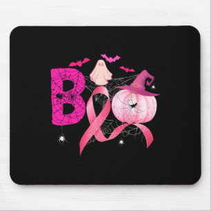 Boo Pumpkin Rosa Ribbon Brustkrebs Hallow Mousepad