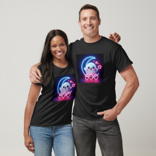 BOO Rosa Halloween-Geist T-Shirt