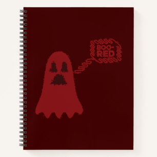 Boo-Rotes Spiralheft Notizbuch