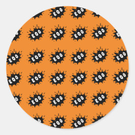 Boo! Runder Aufkleber
