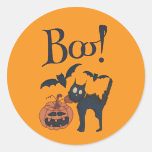 Boo! Runder Aufkleber