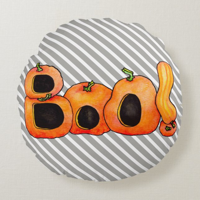 Boo Rundes Kissen (Vorderseite)