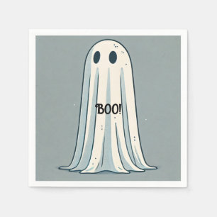 BOO! Sheet Geist Vintage Grün Halloween Party Serviette
