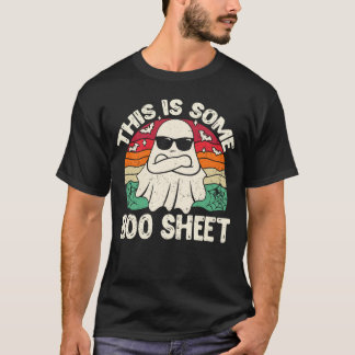 Boo Sheet Ghost Funny Halloween Pun Spooky Saison T-Shirt