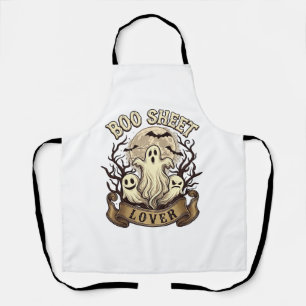 Boo Sheet Liebhaber Halloween Geister Mond Flederm Schürze