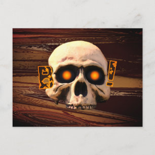 Boo Skull Postkarte