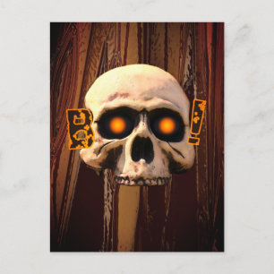 Boo Skull Postkarte