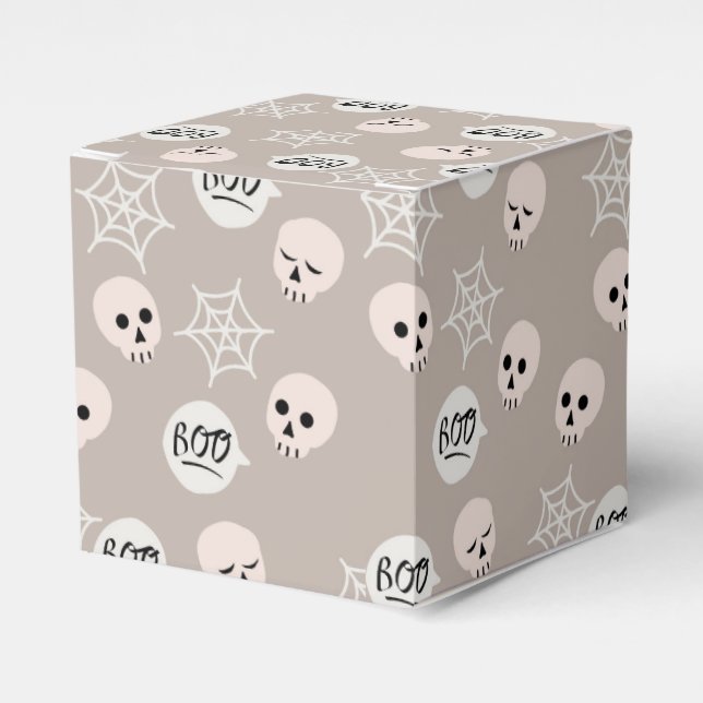 Boo-, Skulls- und Spider-Webs Geschenkschachtel (Vorderseite)