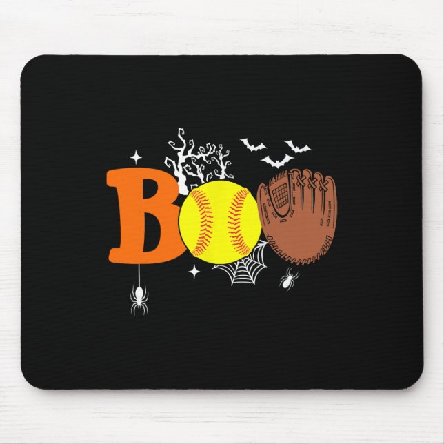 Boo Softll Halloween Gruselig Halloween Softll Spi Mousepad (Vorne)