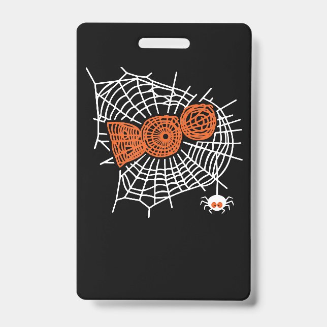 Boo Spider Web Funny Niedlich Spider Web Grafik Ausweis (Vorderseite)