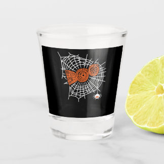 Boo Spider Web Funny Niedlich Spider Web Grafik Schnapsglas